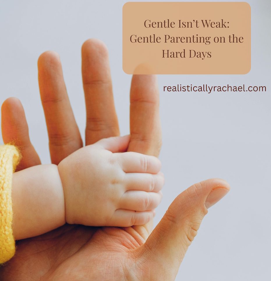 Parent holding baby hand - representing gentle parenting and emotional connection.